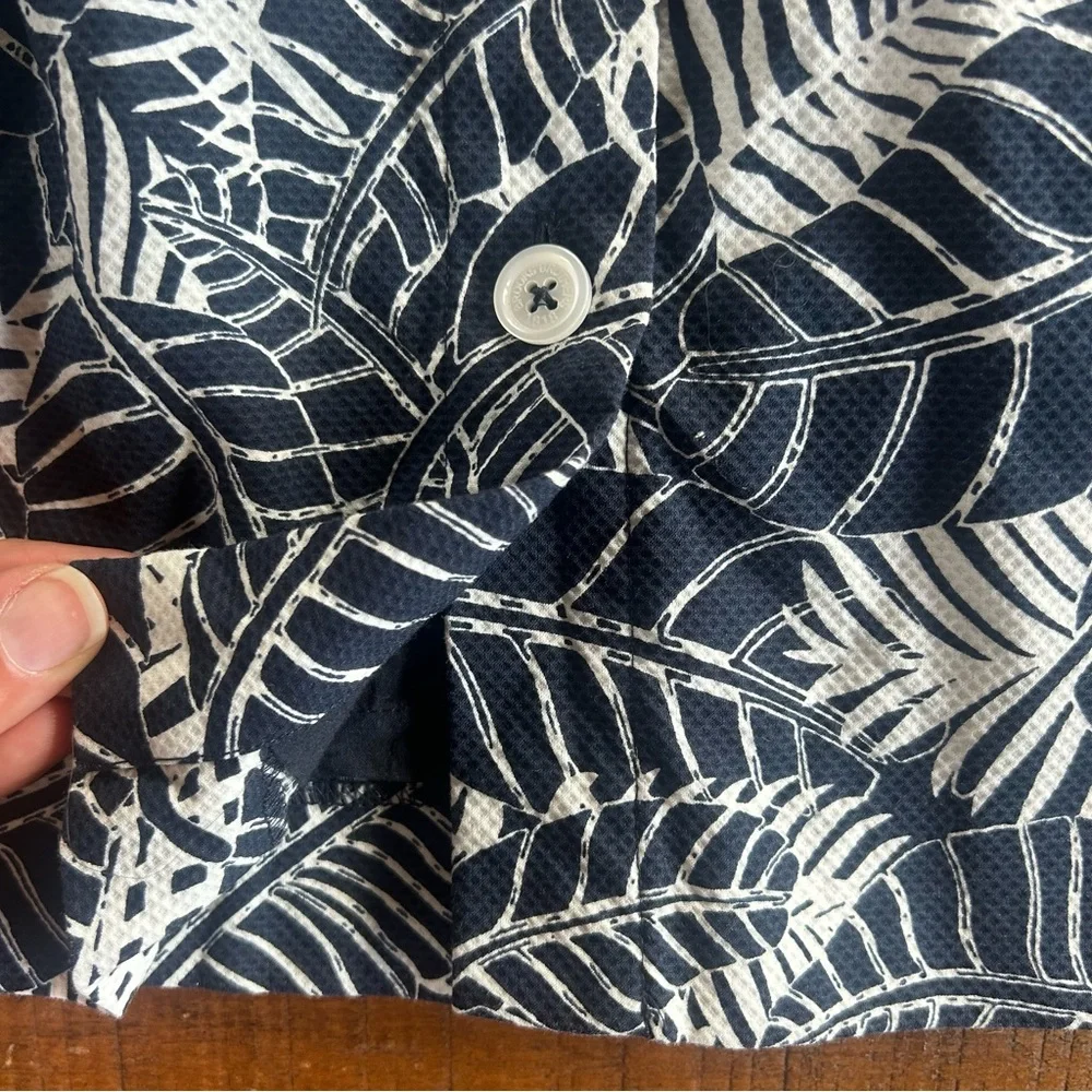 Brooks Brothers Palm Leaf Print Button Front Mini Skirt‎ Size 4